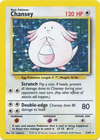 Chansey (3/102) [Base Set Unlimited] | Galaxy Games LLC