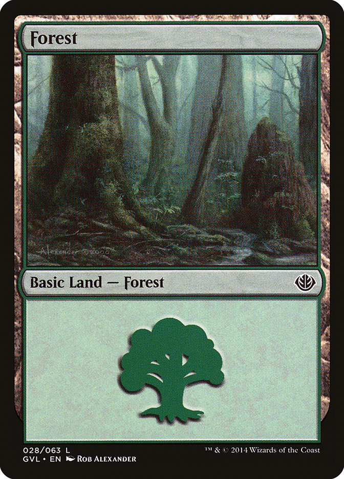 Forest (28) (Garruk vs. Liliana) [Duel Decks Anthology] | Galaxy Games LLC