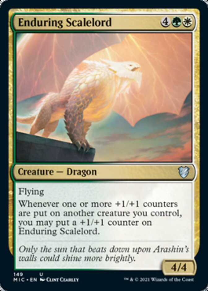 Enduring Scalelord [Innistrad: Midnight Hunt Commander] | Galaxy Games LLC