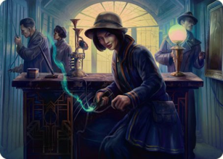 Wiretapping Art Card [Streets of New Capenna Art Series] | Galaxy Games LLC