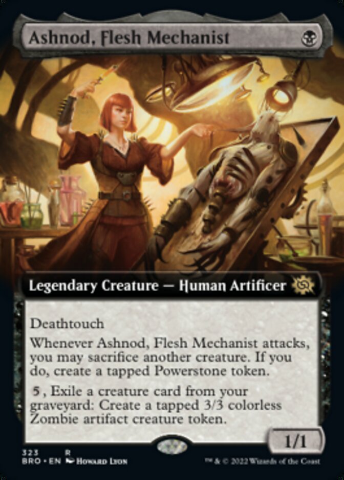 Ashnod, Flesh Mechanist (Extended Art) [The Brothers' War] | Galaxy Games LLC