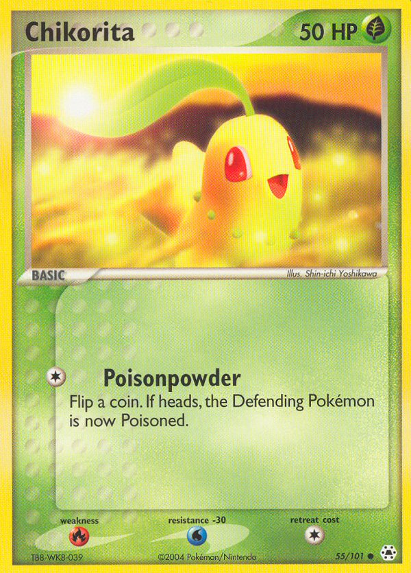 Chikorita (55/101) [EX: Hidden Legends] | Galaxy Games LLC