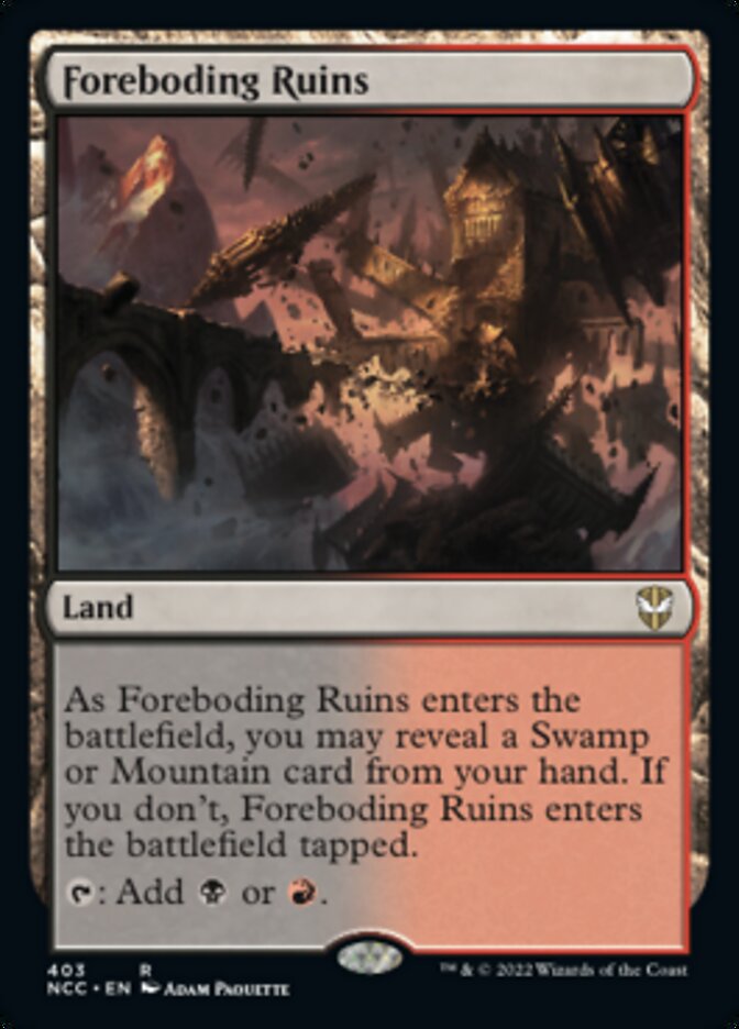 Foreboding Ruins [Streets of New Capenna Commander] | Galaxy Games LLC