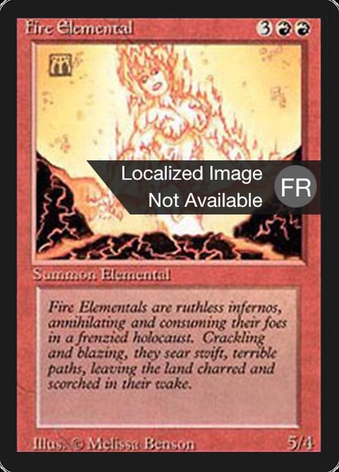 Fire Elemental [Foreign Black Border] | Galaxy Games LLC