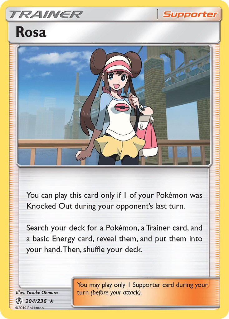 Rosa (204/236) (Theme Deck Exclusive) [Sun & Moon: Cosmic Eclipse] | Galaxy Games LLC