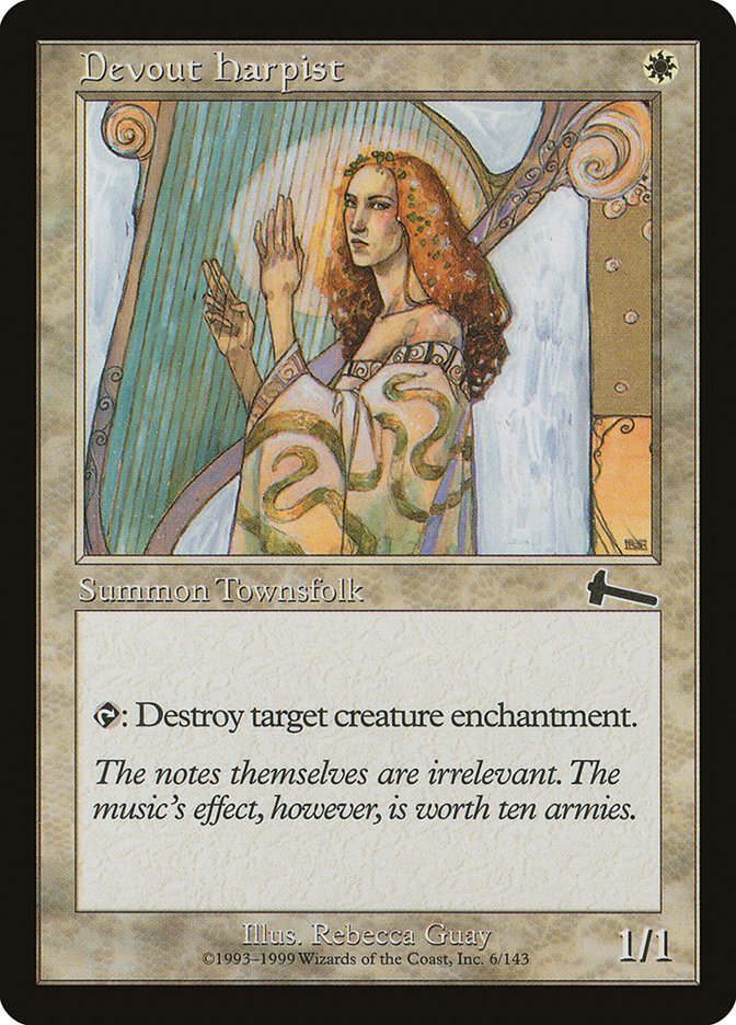 Devout Harpist [Urza's Legacy] | Galaxy Games LLC