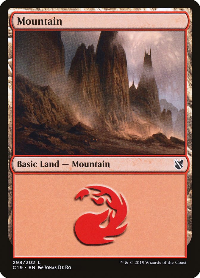 Mountain (298) [Commander 2019] | Galaxy Games LLC