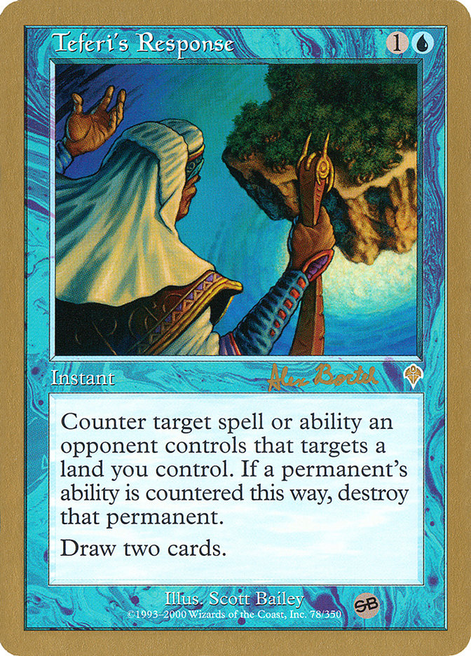Teferi's Response (Alex Borteh) (SB) [World Championship Decks 2001] | Galaxy Games LLC