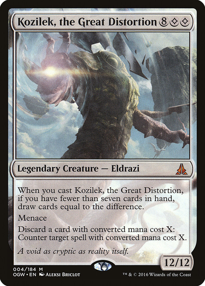 Kozilek, the Great Distortion [Oath of the Gatewatch] | Galaxy Games LLC