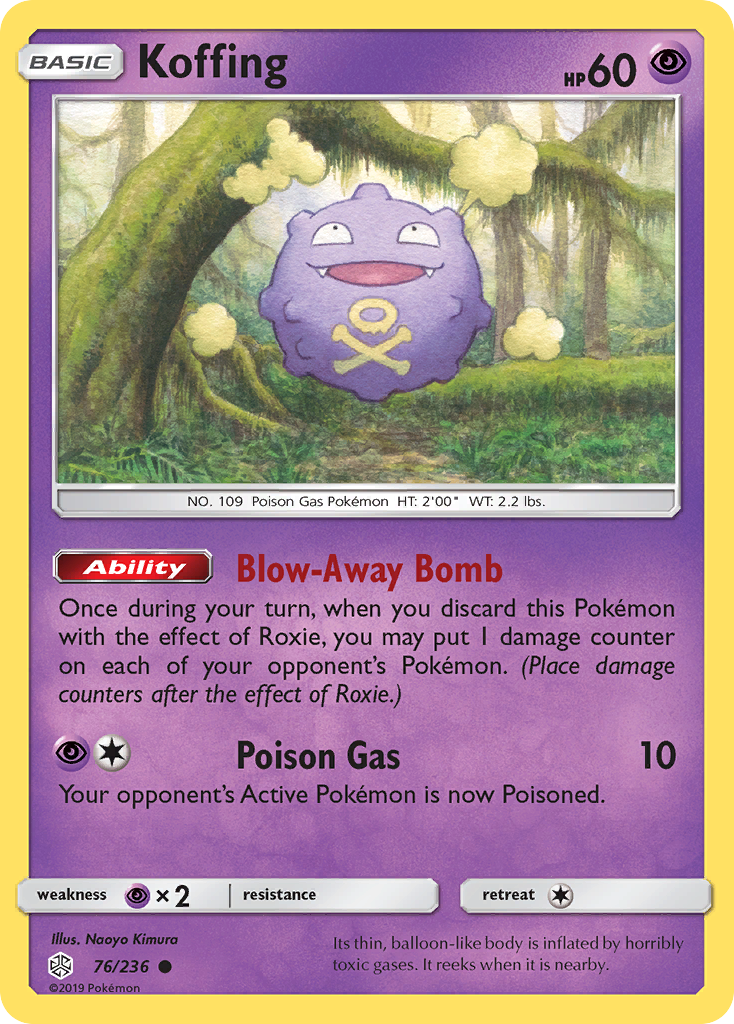 Koffing (76/236) [Sun & Moon: Cosmic Eclipse] | Galaxy Games LLC