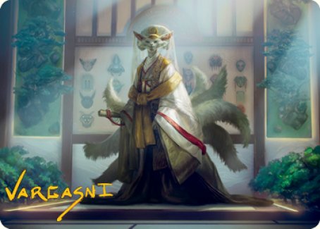 Light-Paws, Emperor's Voice Art Card (Gold-Stamped Signature) [Kamigawa: Neon Dynasty Art Series] | Galaxy Games LLC