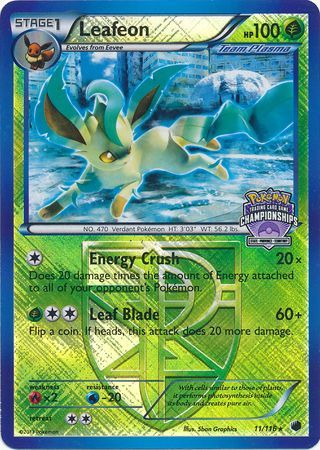 Leafeon (11/116) (States Championship Promo) [Black & White: Plasma Freeze] | Galaxy Games LLC