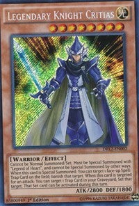 Legendary Knight Critias [DRL2-EN002] Secret Rare | Galaxy Games LLC