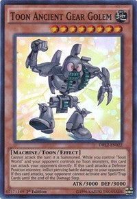 Toon Ancient Gear Golem [DRL2-EN022] Super Rare | Galaxy Games LLC