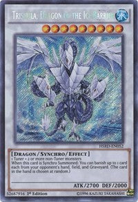 Trishula, Dragon of the Ice Barrier [HSRD-EN052] Secret Rare | Galaxy Games LLC