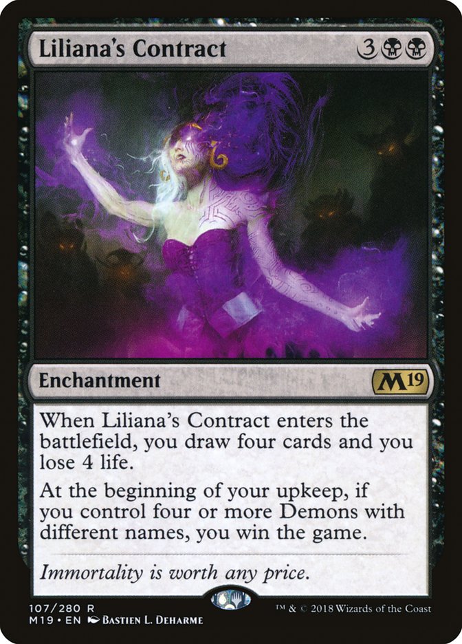 Liliana's Contract [Core Set 2019] | Galaxy Games LLC