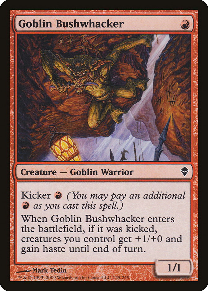 Goblin Bushwhacker [Zendikar] | Galaxy Games LLC