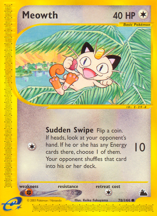 Meowth (78/144) [Skyridge] | Galaxy Games LLC