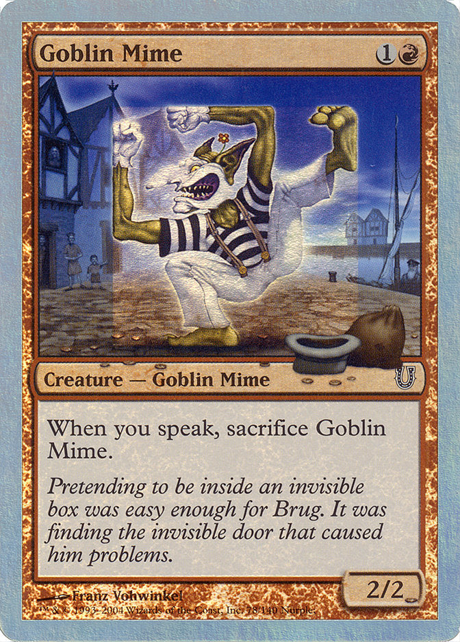 Goblin Mime (Alternate Foil) [Unhinged] | Galaxy Games LLC