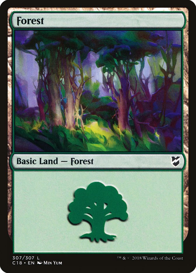 Forest (307) [Commander 2018] | Galaxy Games LLC