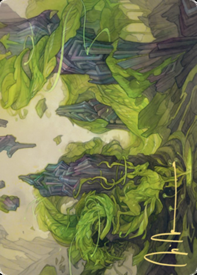 Reclaim the Wastes Art Card (Gold-Stamped Signature) [Zendikar Rising Art Series] | Galaxy Games LLC