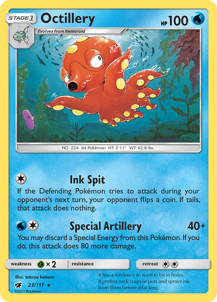 Octillery (23/111) [Sun & Moon: Crimson Invasion] | Galaxy Games LLC