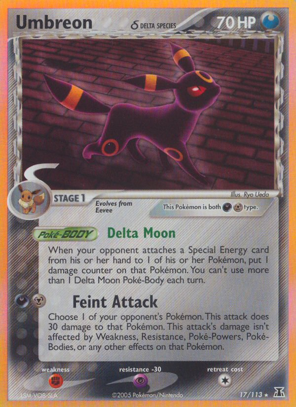 Umbreon (17/113) (Delta Species) [EX: Delta Species] | Galaxy Games LLC