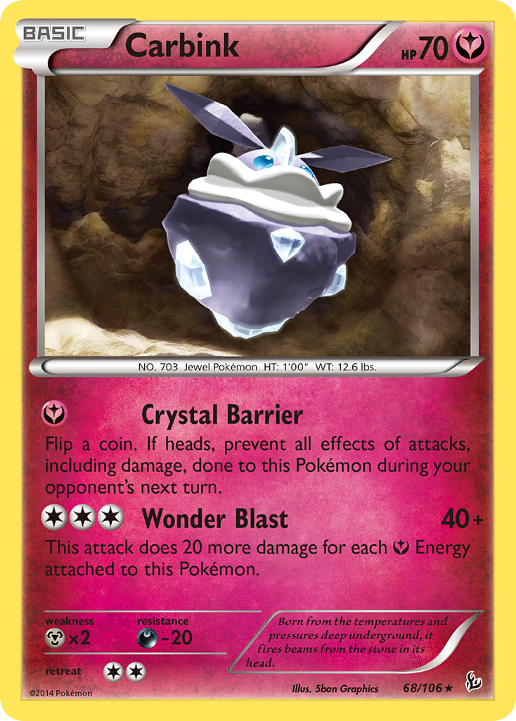 Carbink (68/106) (Theme Deck Exclusive) [XY: Flashfire] | Galaxy Games LLC