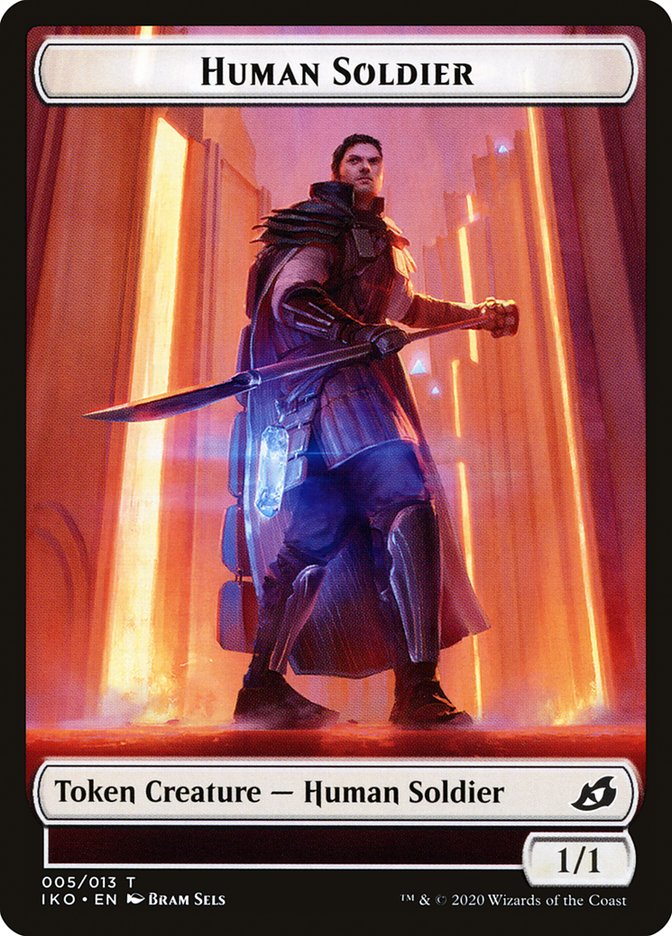 Human Soldier Token (005/013) [Ikoria: Lair of Behemoths Tokens] | Galaxy Games LLC