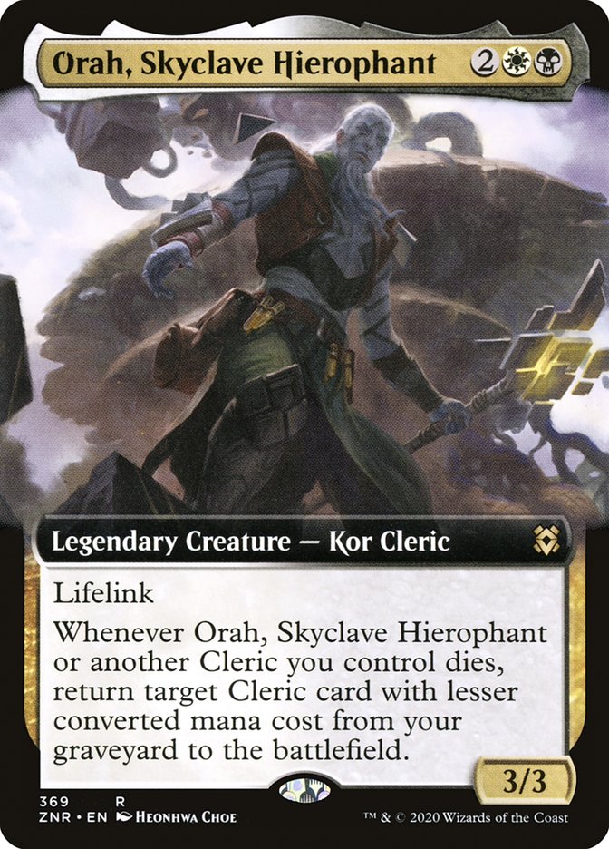 Orah, Skyclave Hierophant (Extended Art) [Zendikar Rising] | Galaxy Games LLC