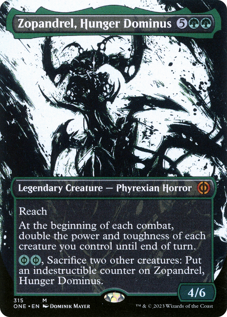 Zopandrel, Hunger Dominus (Borderless Ichor) [Phyrexia: All Will Be One] | Galaxy Games LLC