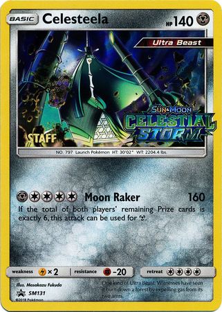 Celesteela (SM131) (Staff Prerelease Promo) [Sun & Moon: Black Star Promos] | Galaxy Games LLC