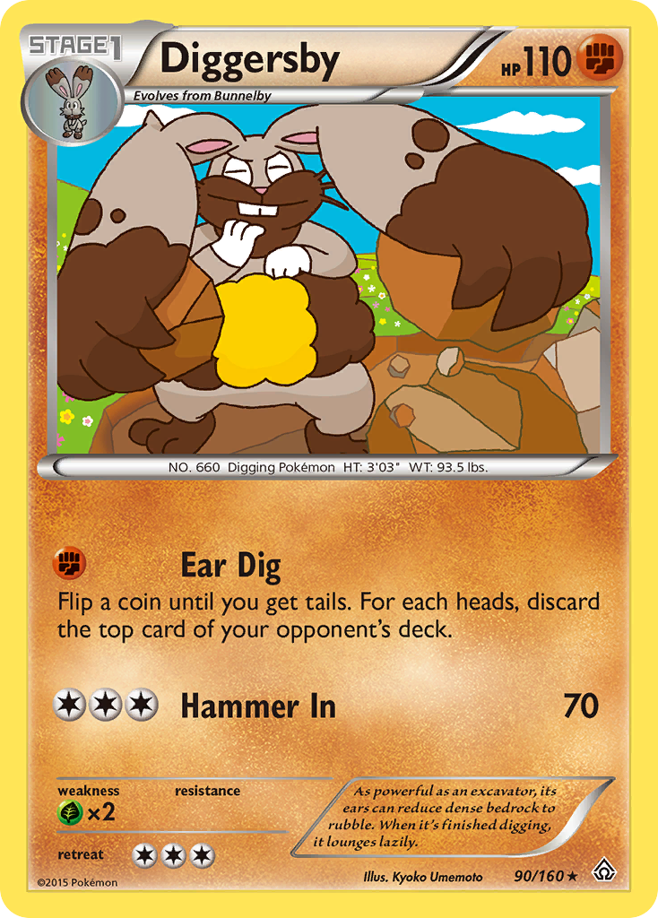 Diggersby (90/160) [XY: Primal Clash] | Galaxy Games LLC