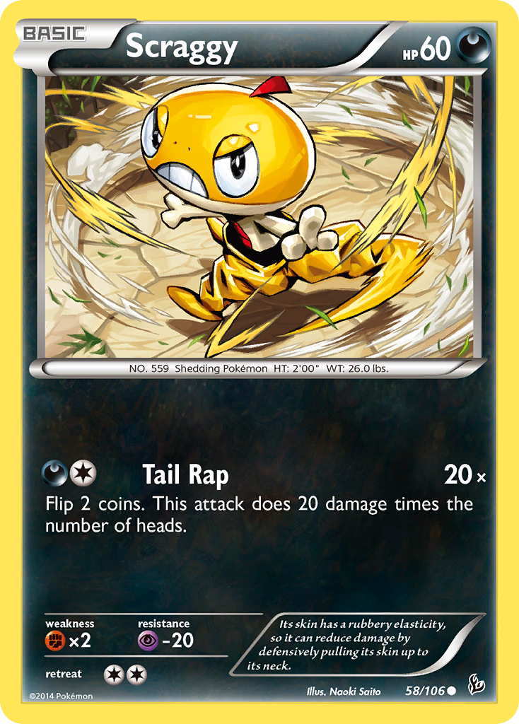 Scraggy (58/106) [XY: Flashfire] | Galaxy Games LLC