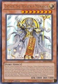 Ehther the Heavenly Monarch [SR01-EN000] Ultra Rare | Galaxy Games LLC