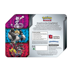 Sun & Moon: Unified Minds - Power Partnership Tin (Mewtwo & Mew GX) | Galaxy Games LLC