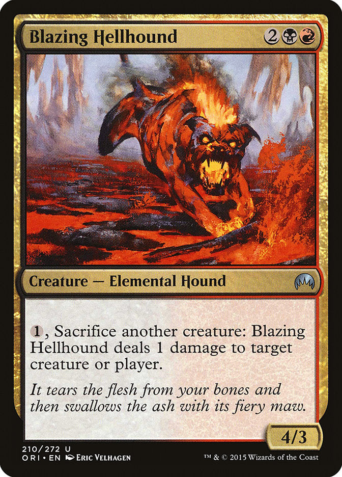 Blazing Hellhound [Magic Origins] | Galaxy Games LLC