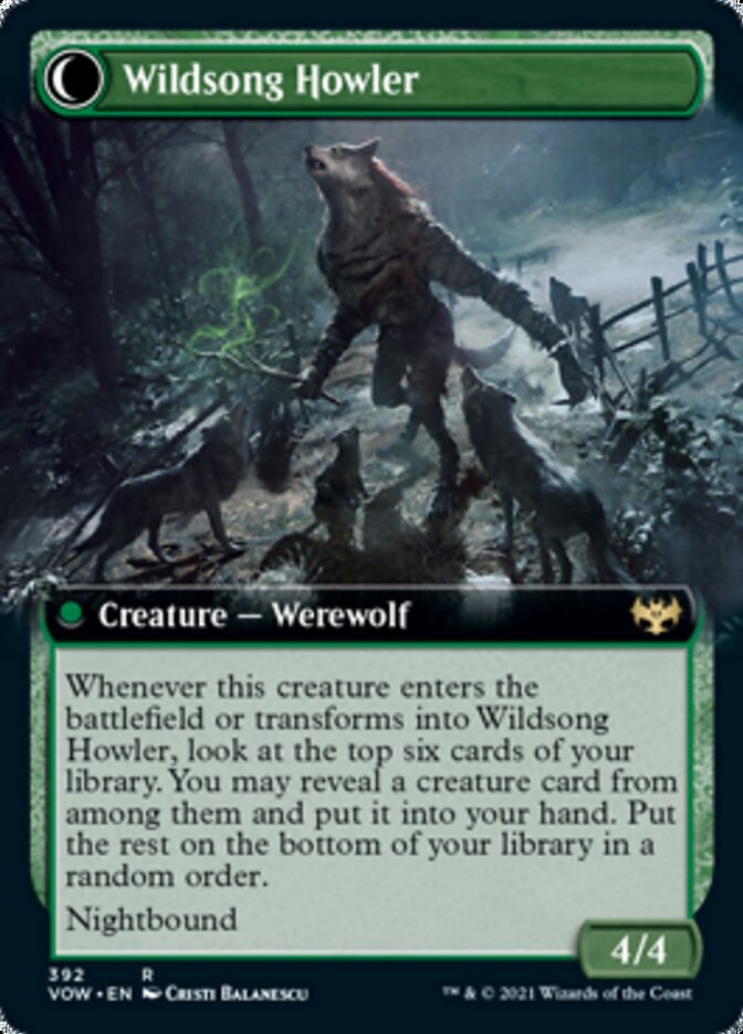 Howlpack Piper // Wildsong Howler (Extended Art) [Innistrad: Crimson Vow] | Galaxy Games LLC