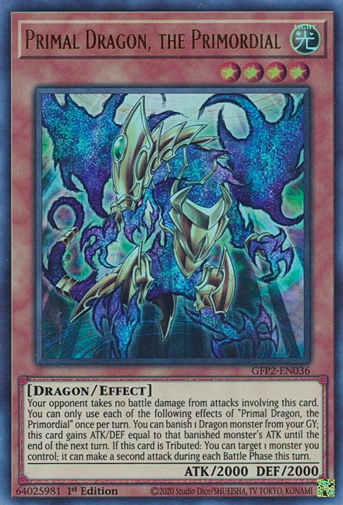 Primal Dragon, the Primordial [GFP2-EN036] Ultra Rare | Galaxy Games LLC
