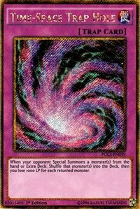 Time-Space Trap Hole [PGL3-EN039] Gold Secret Rare | Galaxy Games LLC