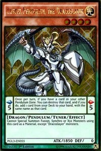 Luster Pendulum, the Dracoslayer [PGL3-EN055] Gold Rare | Galaxy Games LLC