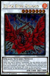 Black Rose Dragon [PGL3-EN059] Gold Rare | Galaxy Games LLC