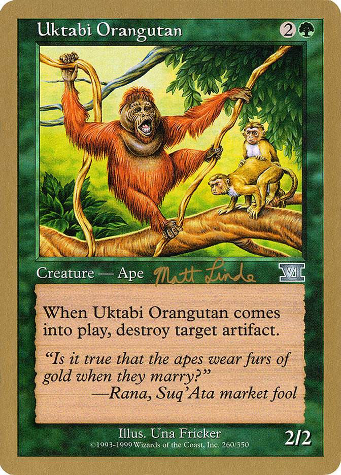 Uktabi Orangutan (Matt Linde) [World Championship Decks 1999] | Galaxy Games LLC