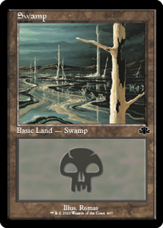 Swamp (407) (Retro) [Dominaria Remastered] | Galaxy Games LLC