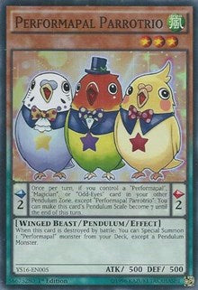 Performapal Parrotrio [YS16-EN005] Super Rare | Galaxy Games LLC