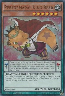 Performapal King Bear [YS16-EN002] Ultra Rare | Galaxy Games LLC