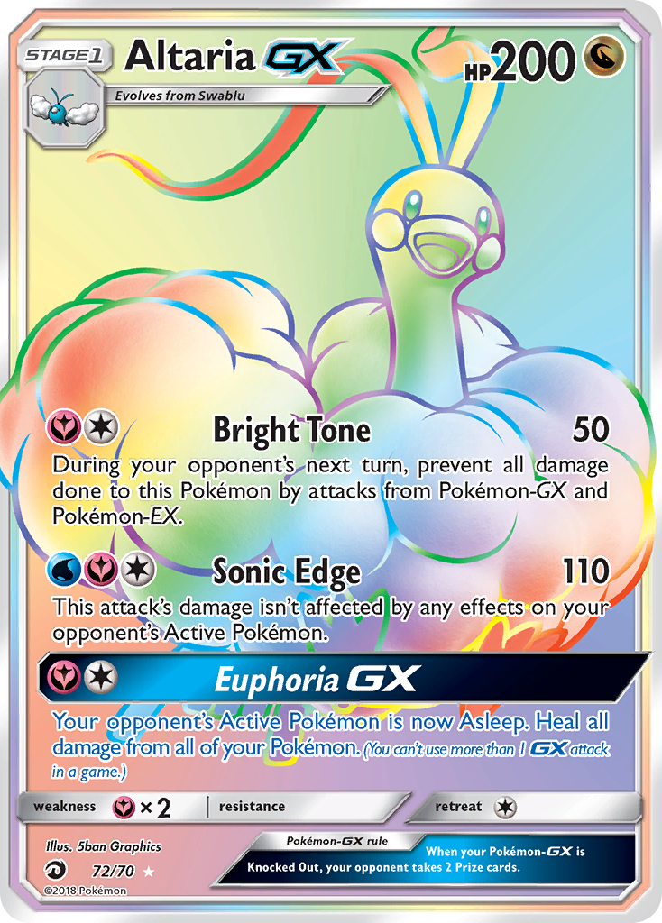 Altaria GX (72/70) [Sun & Moon: Dragon Majesty] | Galaxy Games LLC