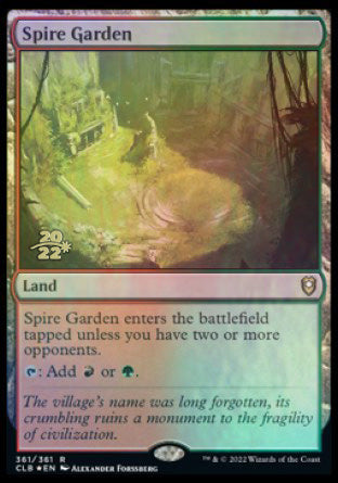 Spire Garden [Commander Legends: Battle for Baldur's Gate Prerelease Promos] | Galaxy Games LLC