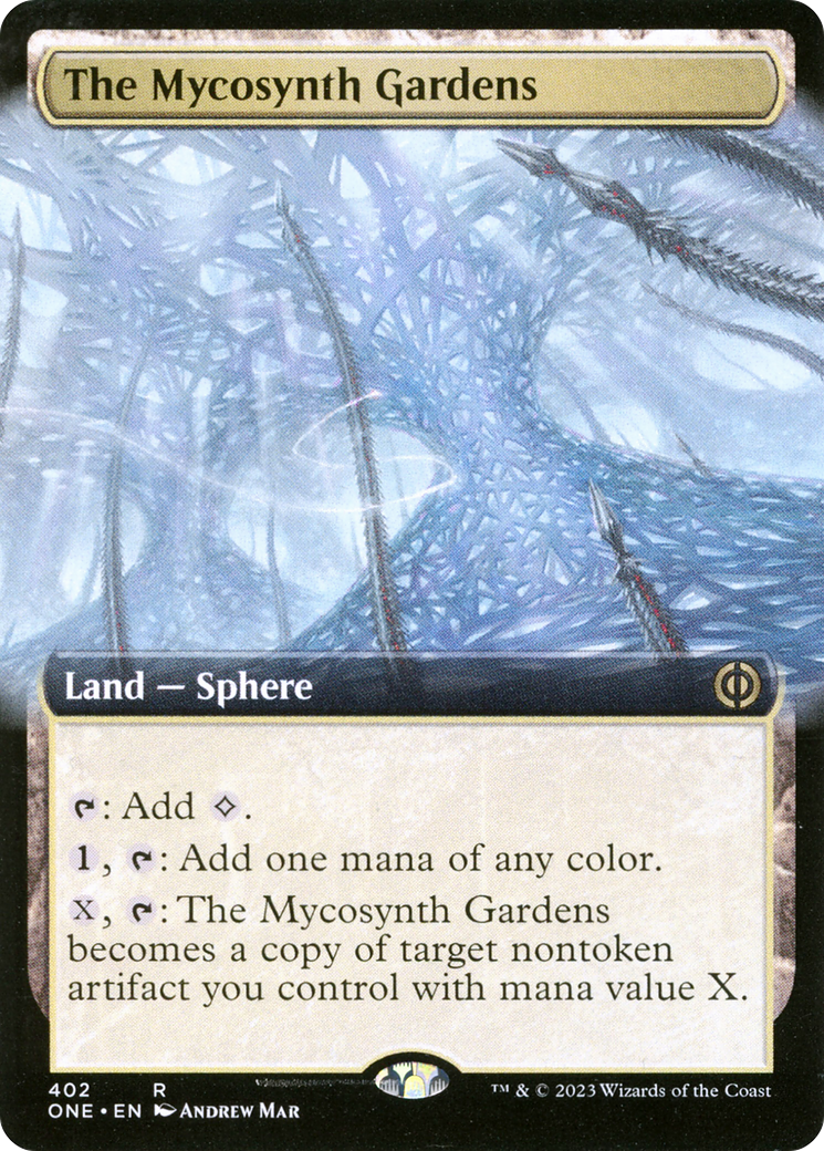 The Mycosynth Gardens (Extended Art) [Phyrexia: All Will Be One] | Galaxy Games LLC