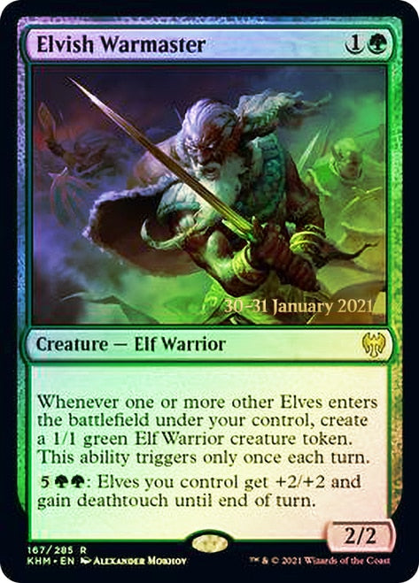 Elvish Warmaster [Kaldheim Prerelease Promos] | Galaxy Games LLC